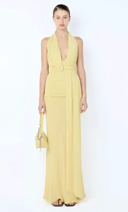 Bec & Bridge, CASSIS DRAPE MAXI DRESS, Yellow, size 8  for rent on The Volte - image 1