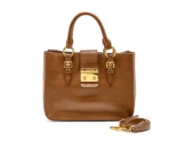 Miu Miu Madras Tote Bag Calfskin Brown Handbag for rent on The Volte - image 2