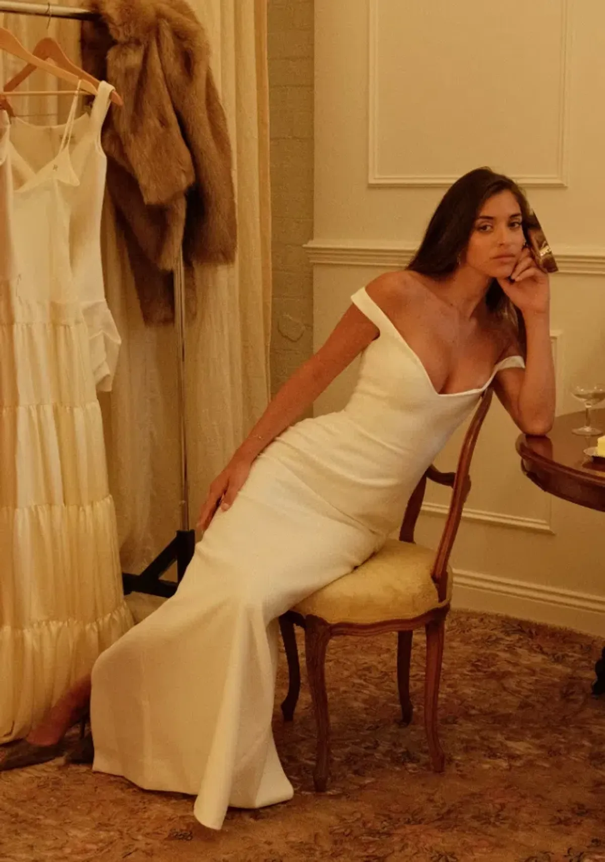 Arcina Ori ELLERY DRESS IVORY Size M for rent on The Volte - main image