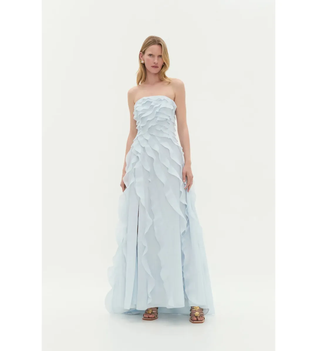 Aje Allairie Gown in Pastel Blue Size AU10 for rent on The Volte - main image