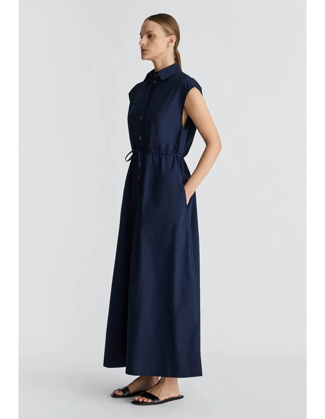 Jac Jack Pitch Dress Navy Size 12 for rent on The Volte - main image