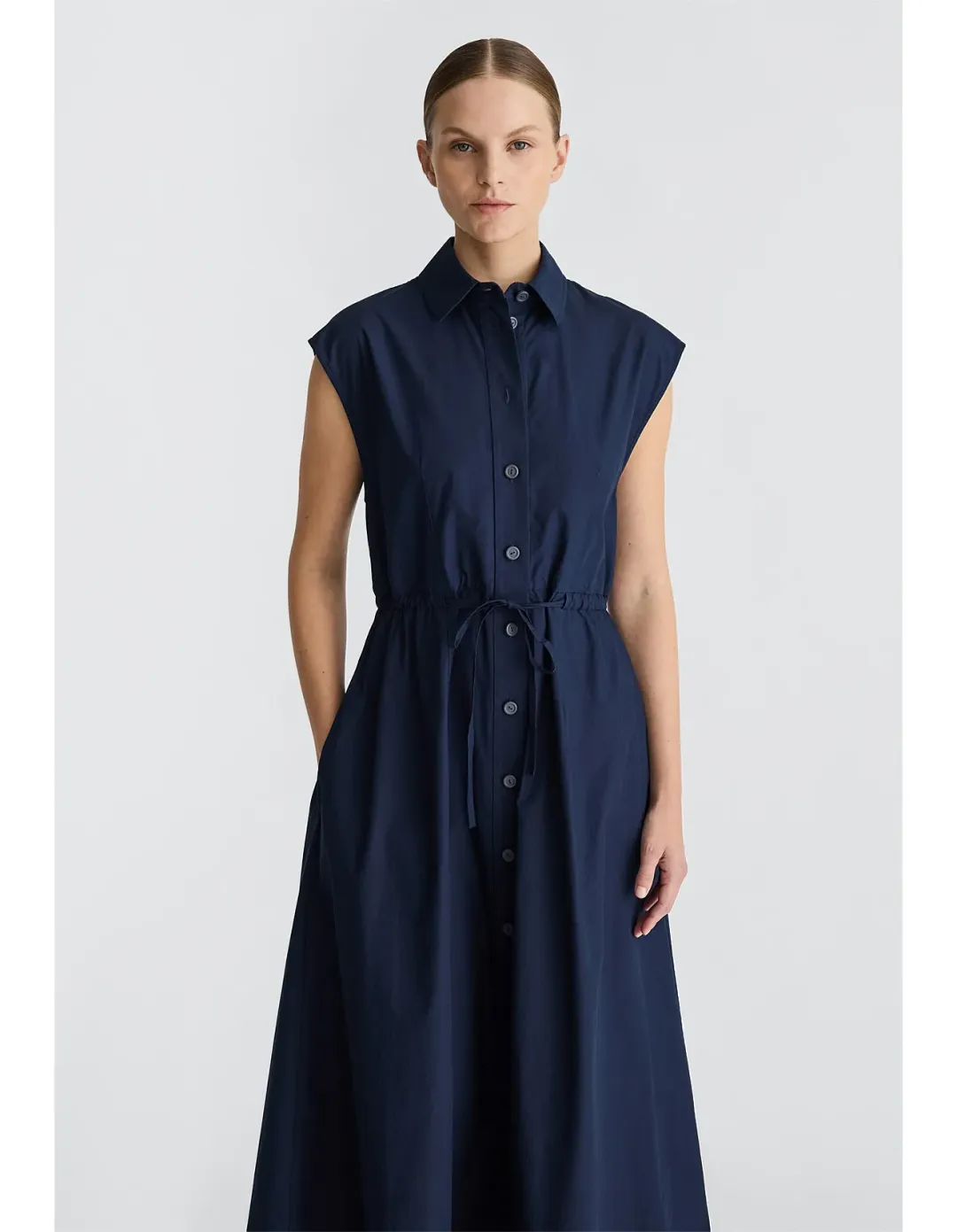 Jac Jack Pitch Dress Navy Size 12 for rent on The Volte - main image