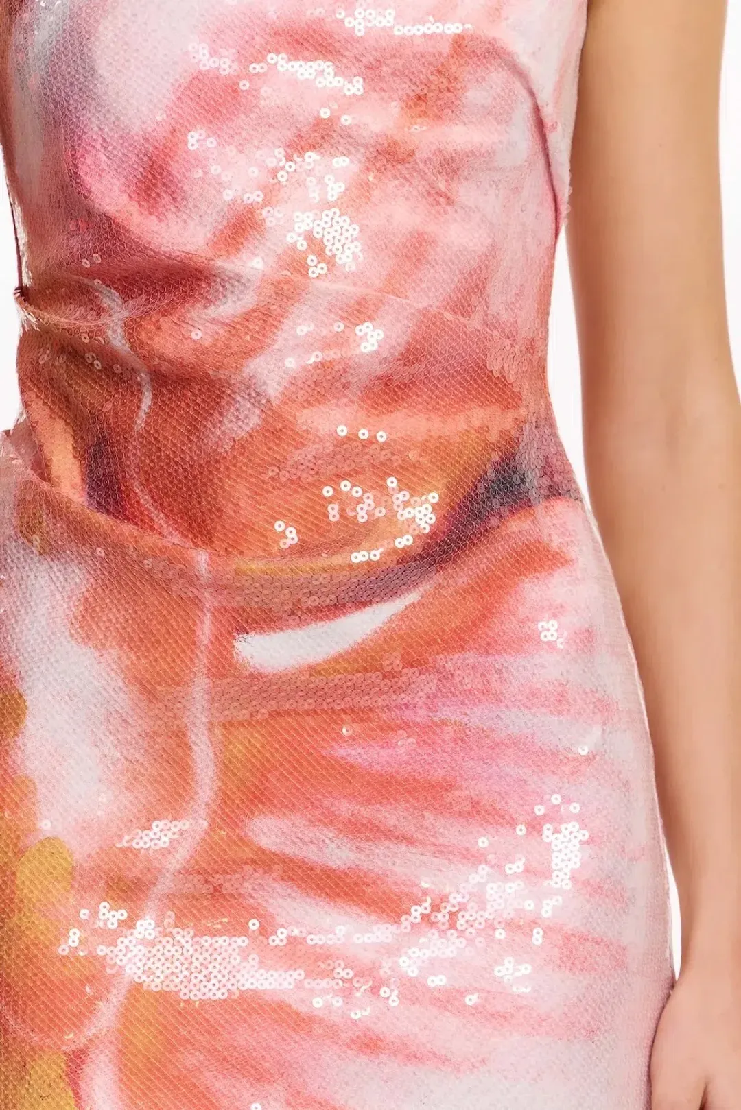 Significant Other Aden Strapless Mini in Tangerine Bloom Size 6/XS for rent on The Volte - main image