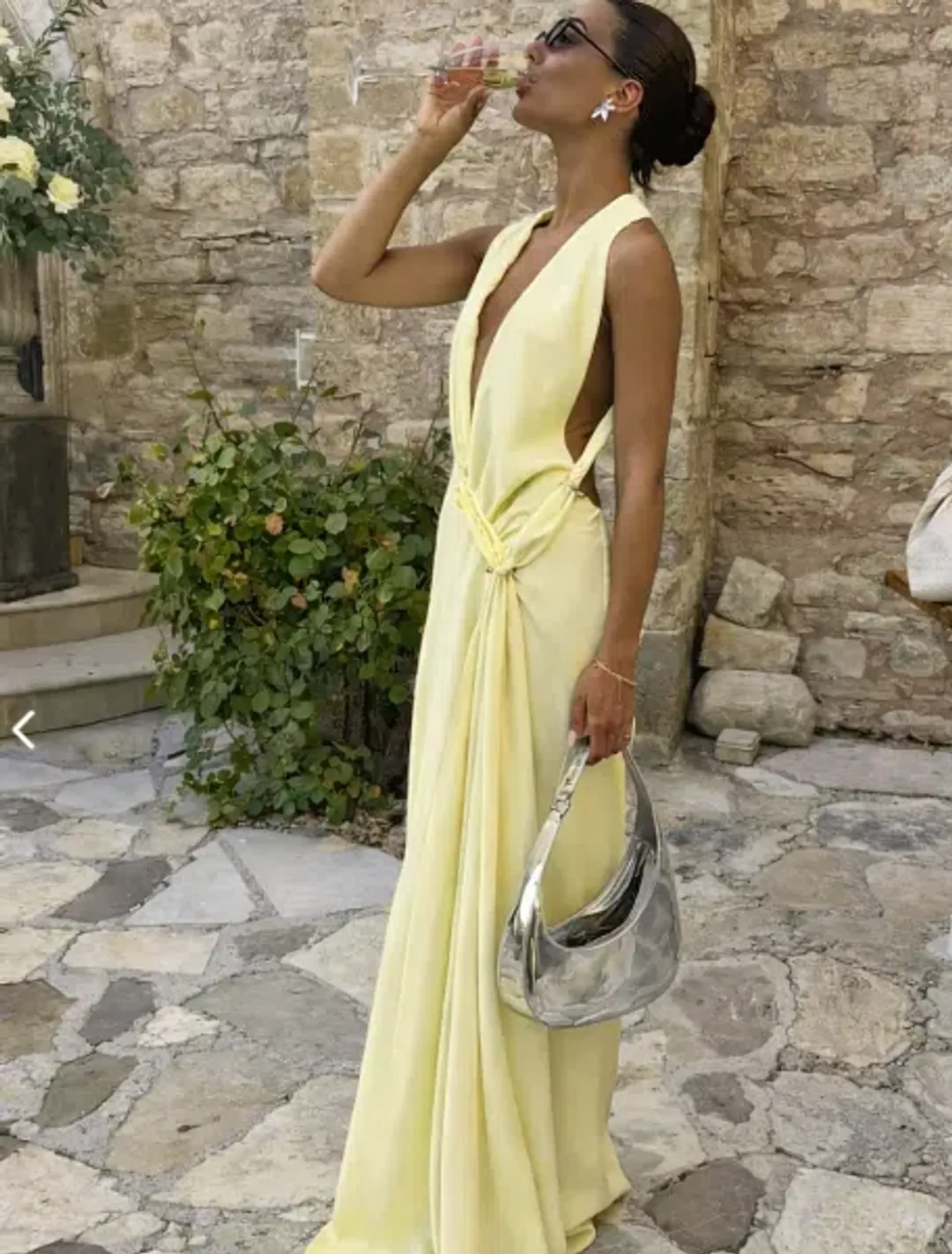 Misha Collection Harlow Satin Maxi Dress 8 for rent on The Volte - main image