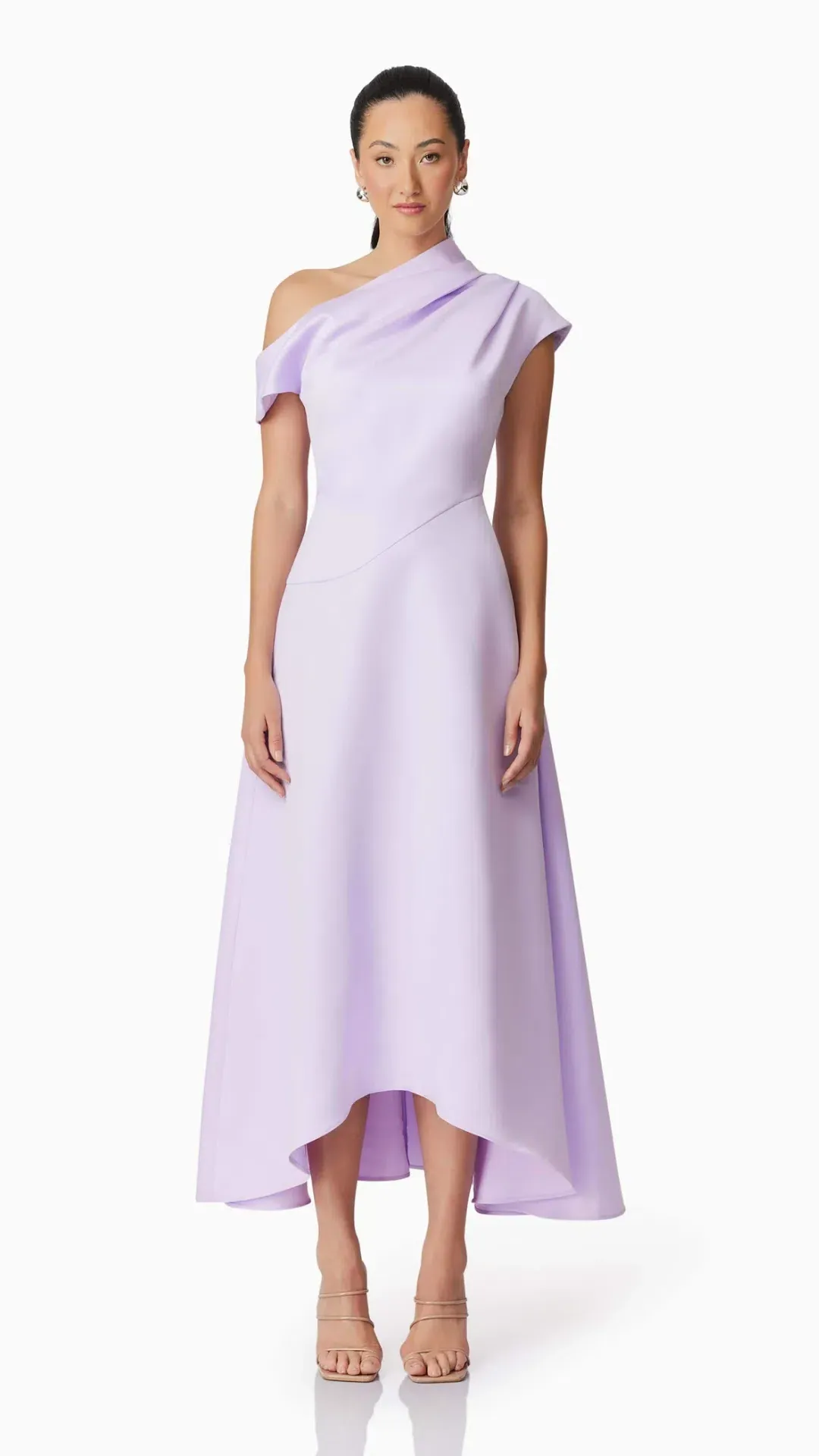 Elliatt Marissa One Shoulder Gown in Purple Size L (12) for rent on The Volte - main image