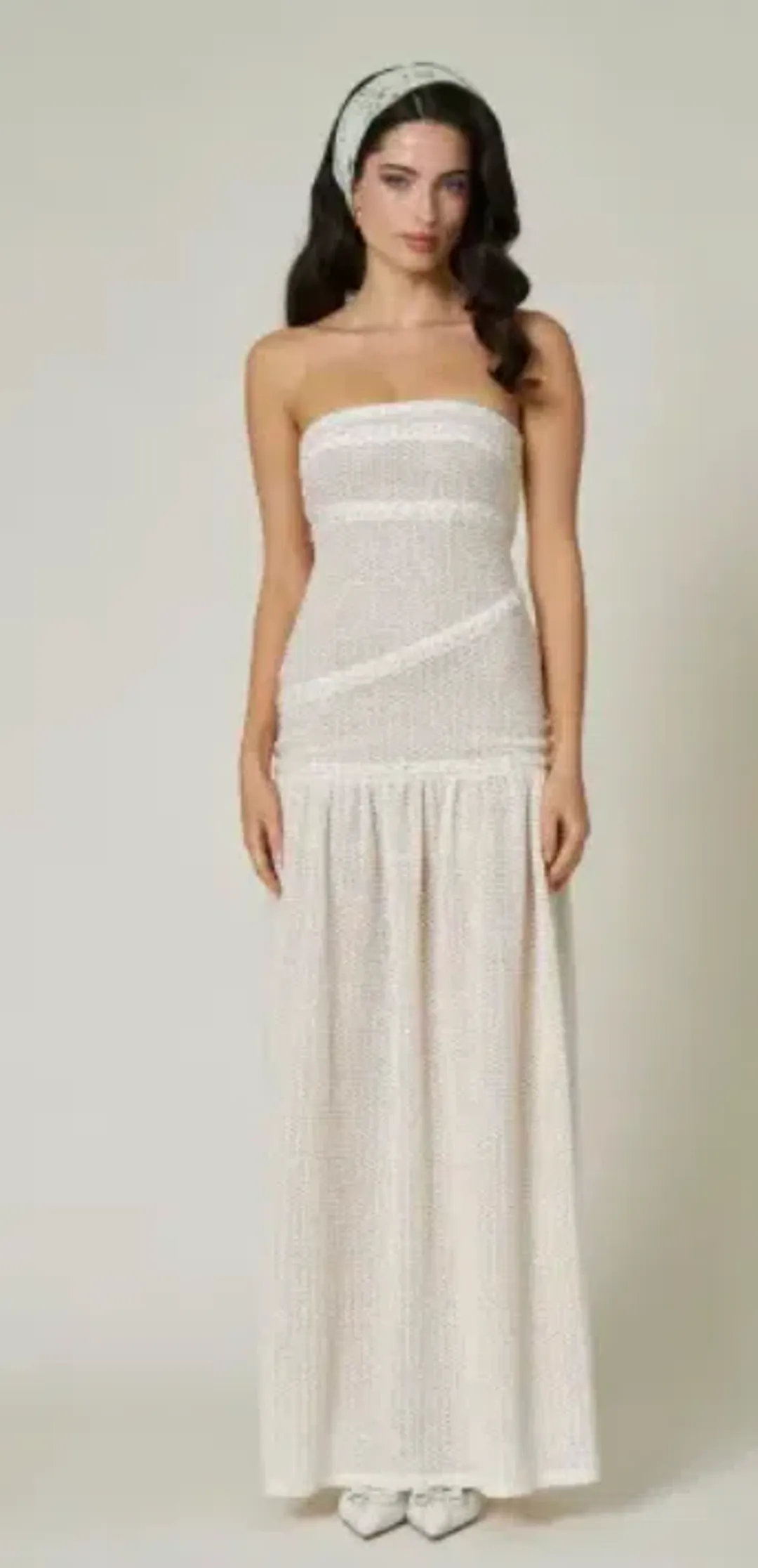 FAIT PAR FOUTCH COLLETTE DRESS | IVORY | SIZE XS (4-8) for rent on The Volte - main image