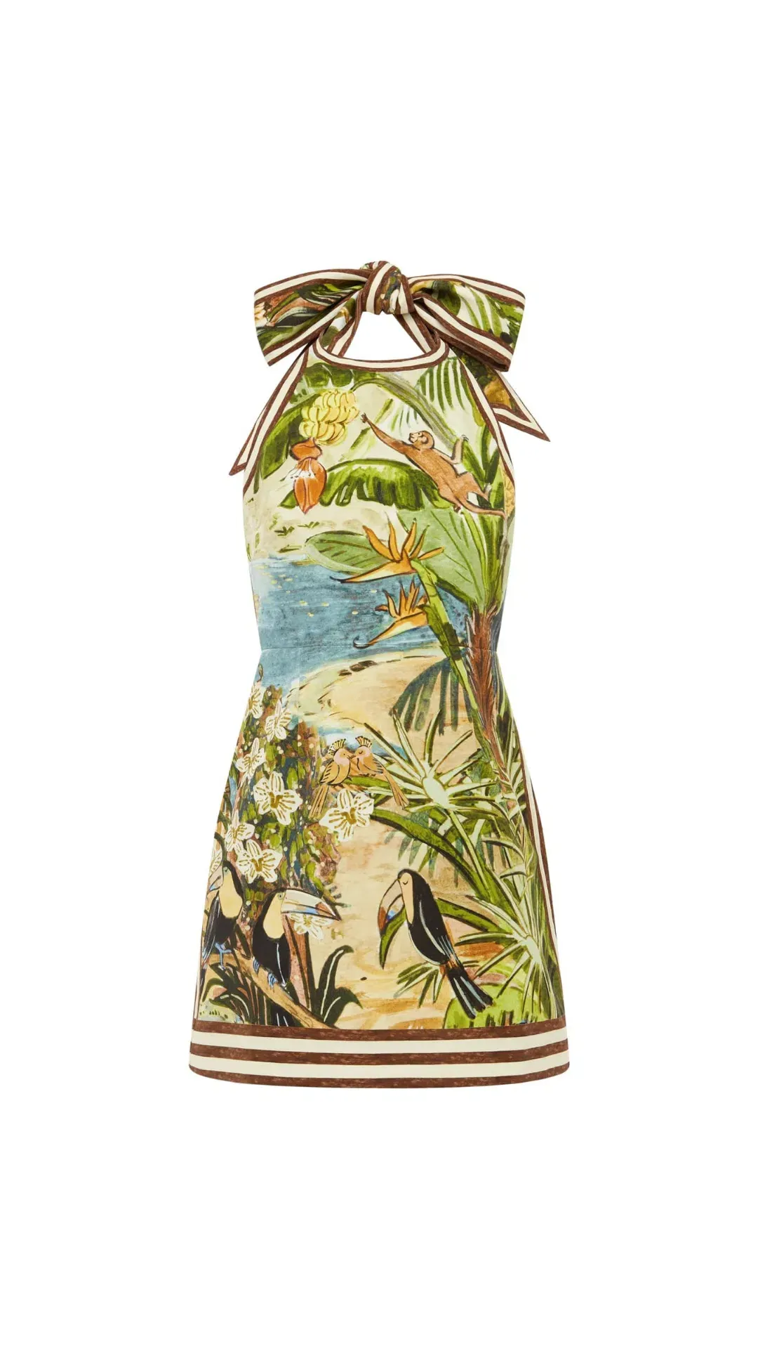 Alemais Toucan Tango Halter Mini Dress Size 10 for rent on The Volte - main image