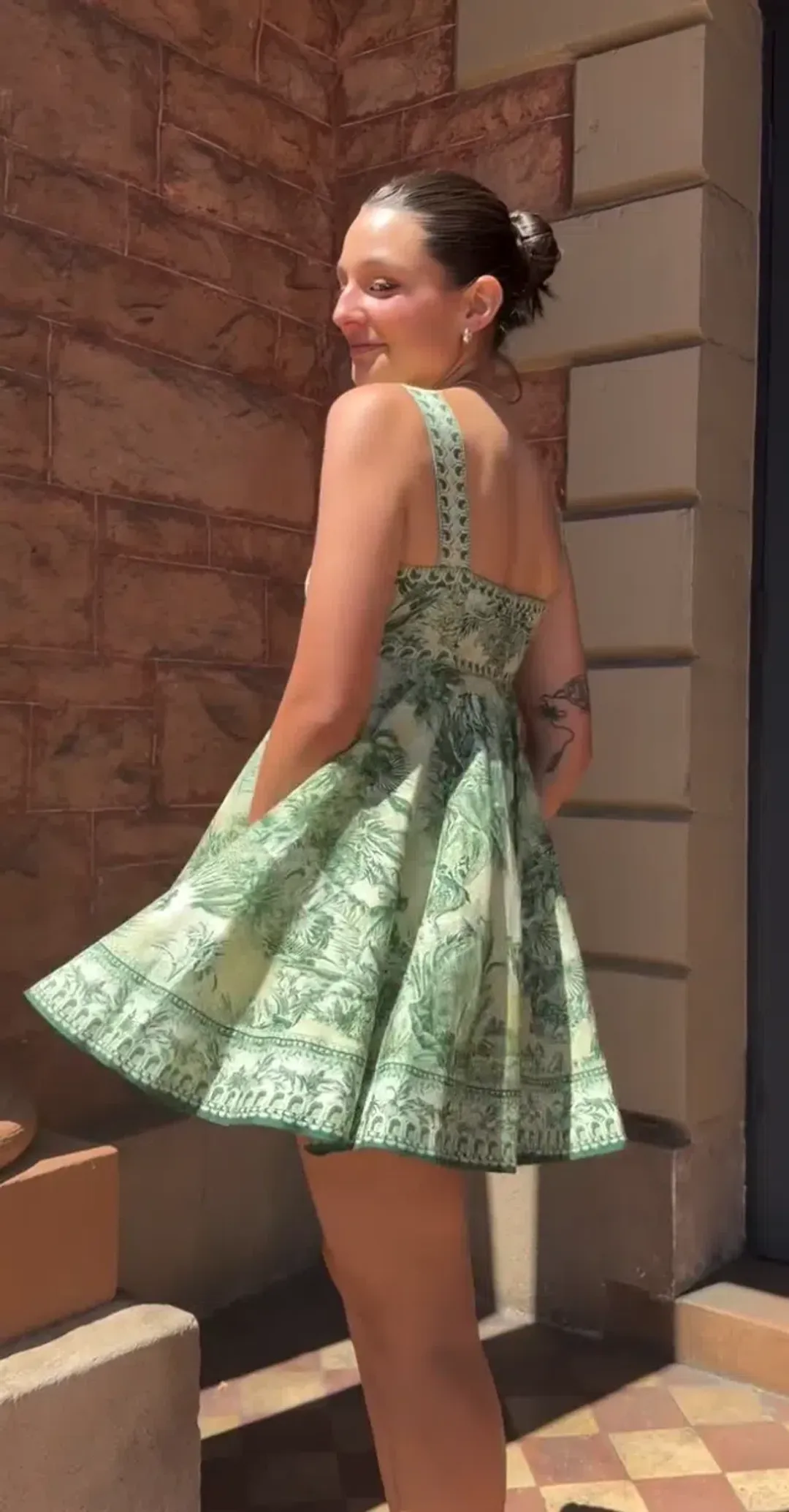 ALEMAIS SARA MINI TWIST SUNDRESS SIZE 8 for rent on The Volte - main image