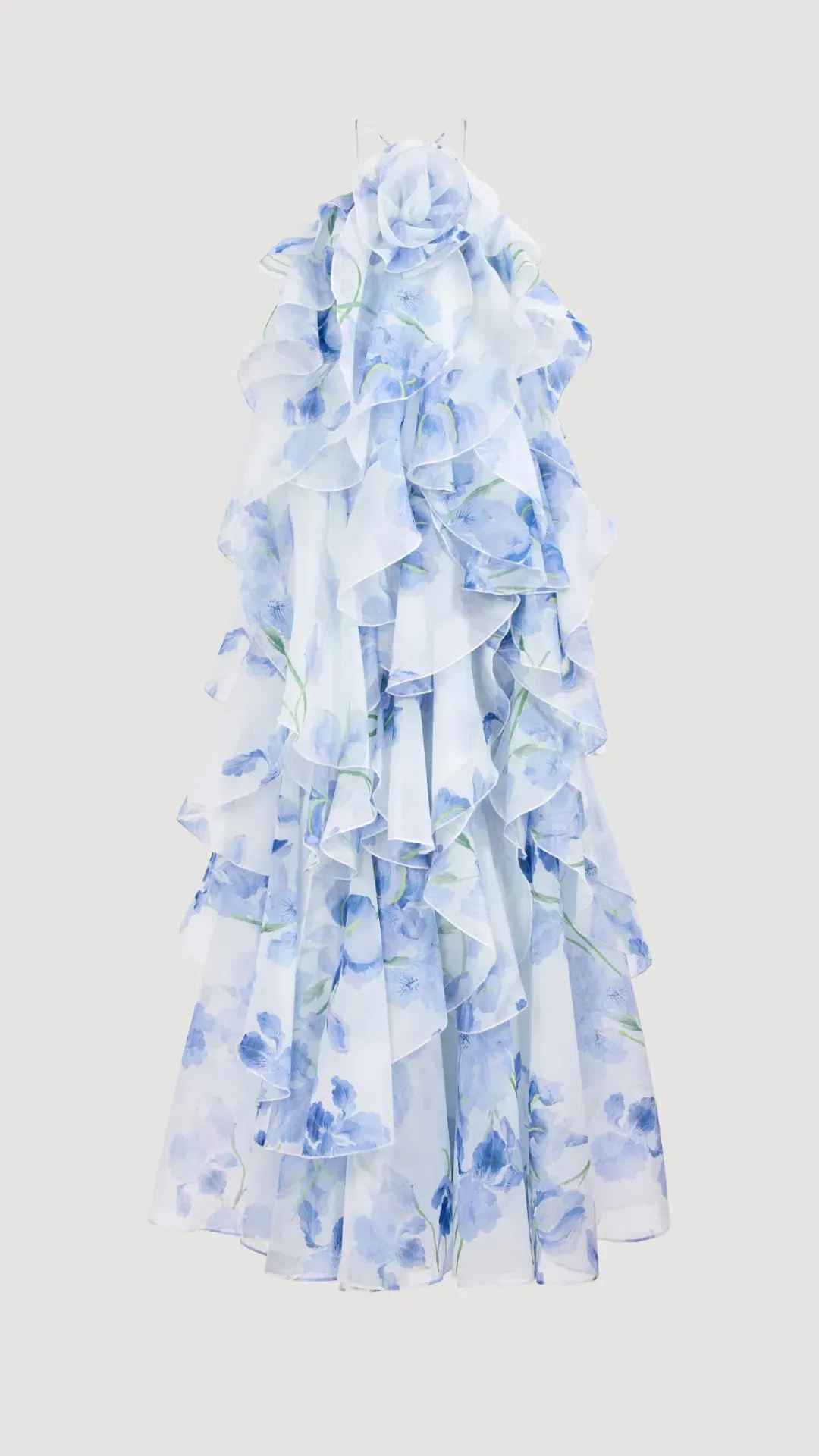 AJE Pandorea Layered Maxi Dress in Iris Size 10 for rent on The Volte - main image