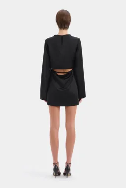 Sir The Label Yasmine Mini Dress Black size 1 for rent on The Volte - image 3