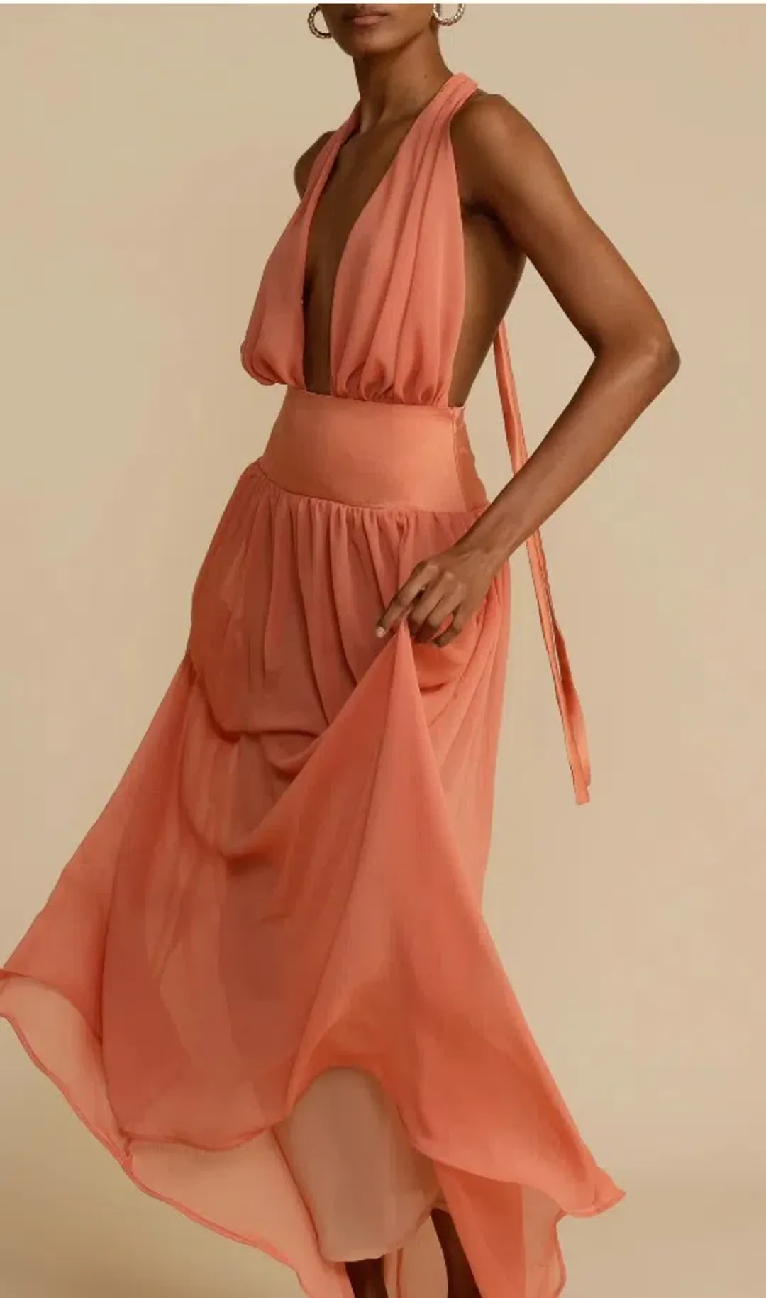Arcina Ori Serena Dress Coral Size S / AU 8 for rent on The Volte - main image