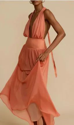 Arcina Ori Serena Dress Coral Size S / AU 8 for rent on The Volte - image 5