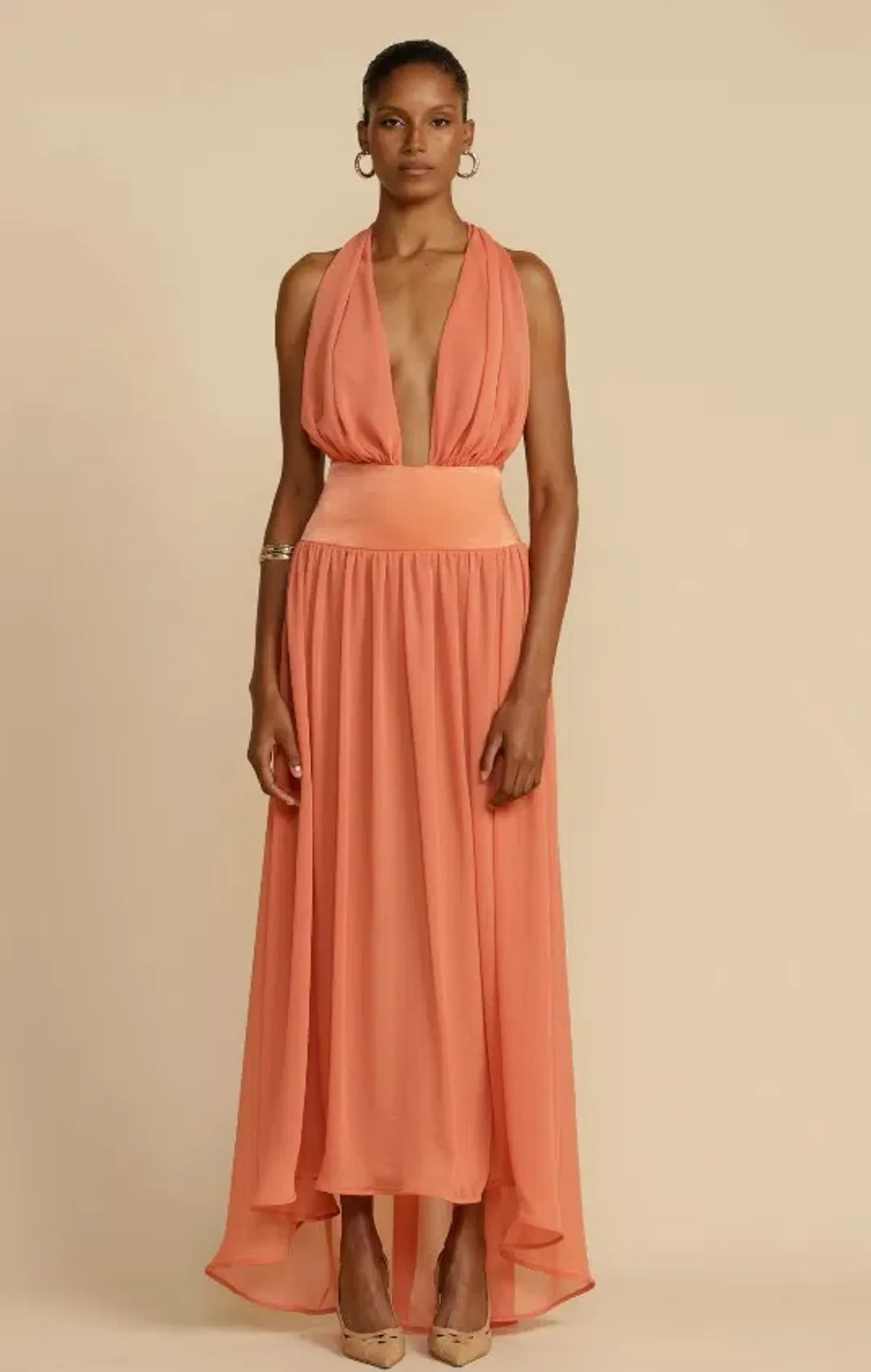 Arcina Ori Serena Dress Coral Size S / AU 8 for rent on The Volte - main image