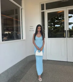 Asta Resort Ana Maxi Dress Baia Blue Sequin Size XS for rent on The Volte - image 1