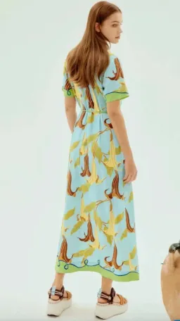 Alemais Alemais Rafaela Shirtdress Green Print size 12 for rent on The Volte - image 2
