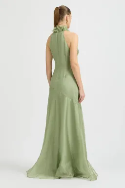 Sonya Moda Noelle Maxi Gown Moss Green Size AU 10 for rent on The Volte - image 3