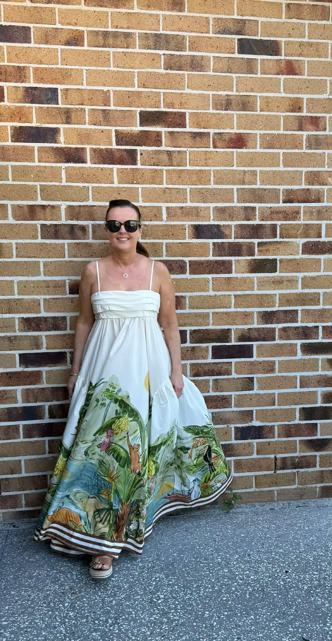 ALEMAIS TOUCAN TANGO MIDI DRESS SIZE 10 for rent on The Volte - main image