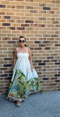 ALEMAIS TOUCAN TANGO MIDI DRESS SIZE 10 for rent on The Volte - image 1