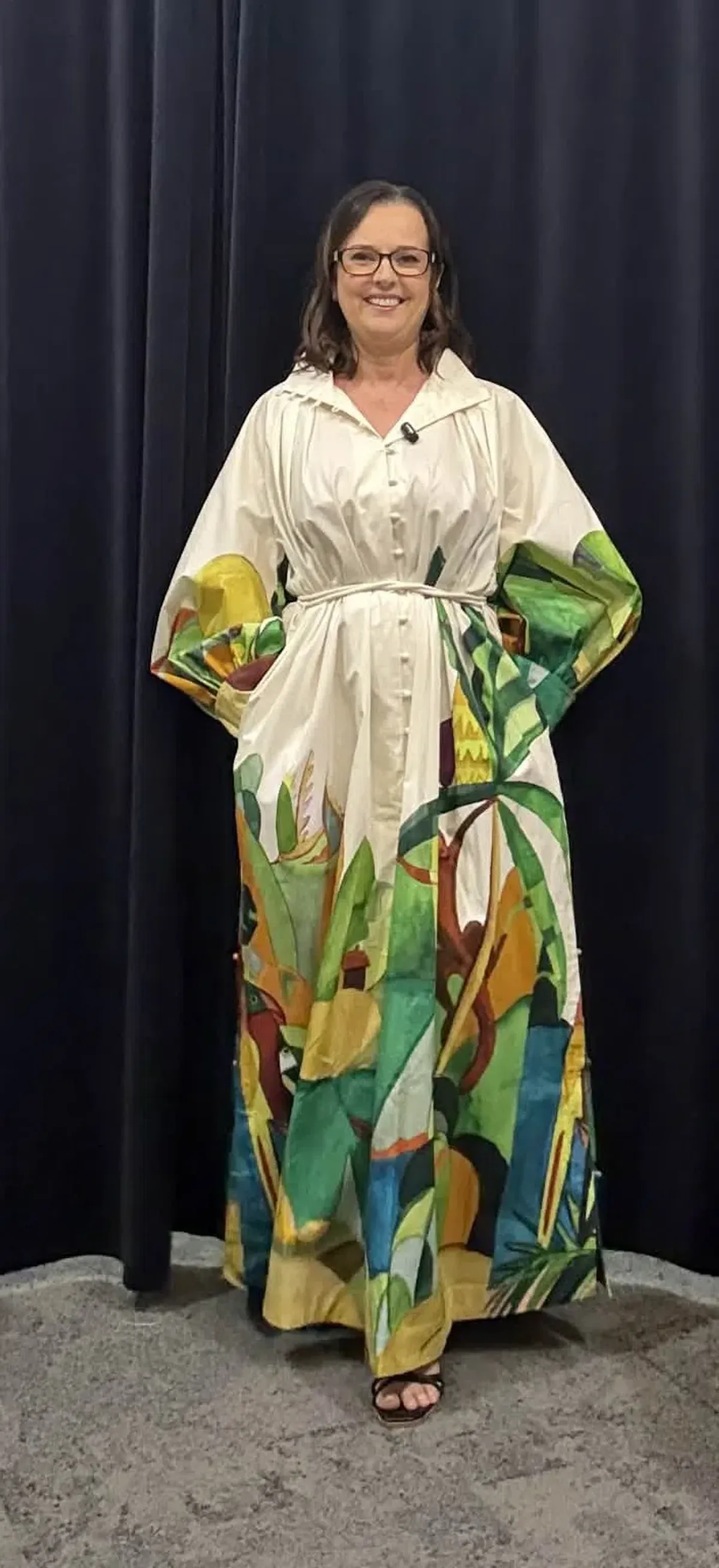 ALEMAIS MOKSHINI SHIRTDRESS SIZE 12 [VERY RELAXED FIT] for rent on The Volte - main image