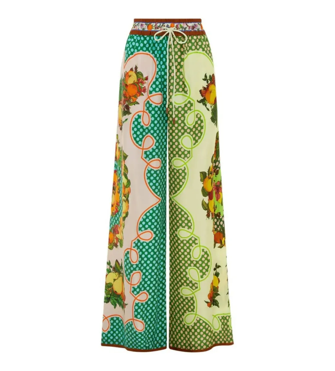 Alemais Lemonis Silk Shirt and Pants Set Multi Size AU 8 for rent on The Volte - main image