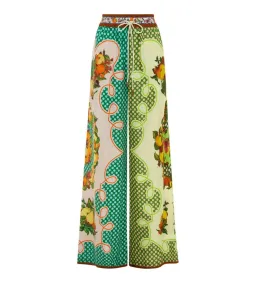 Alemais Lemonis Silk Shirt and Pants Set Multi Size AU 8 for rent on The Volte - image 6