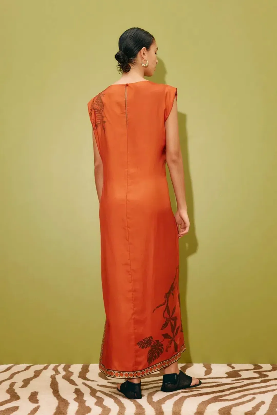 Alémais Monkey Dance Silk Midi Size 12AU for rent on The Volte - main image