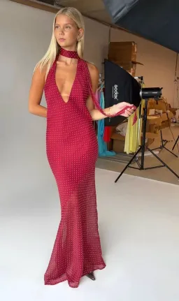 Jasmine Maxi Wine, size Small - I am delilah for rent on The Volte - image 1