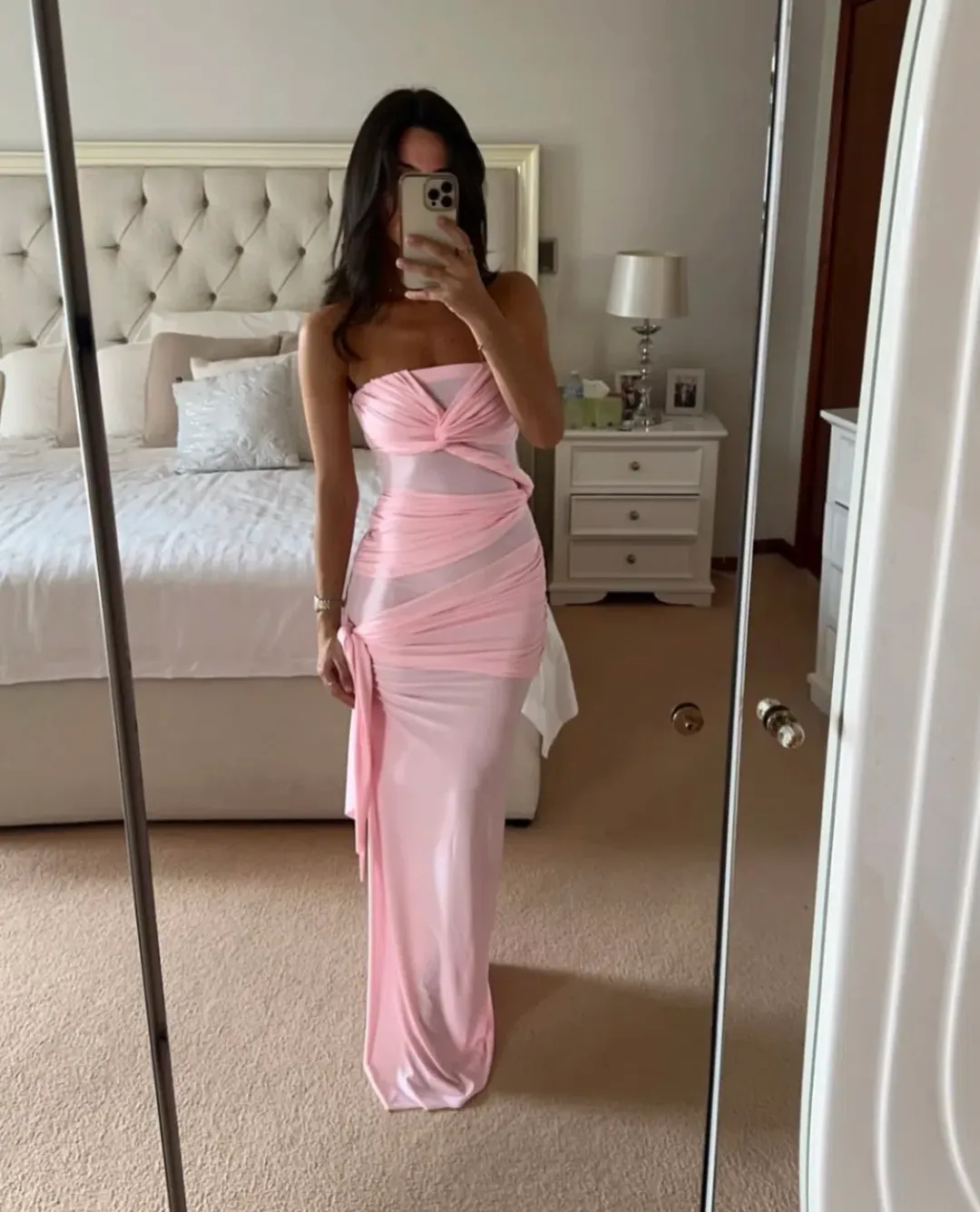 Natalie Rolt Miranda Gown Blossom Pink Size 0 / AU 6 for rent on The Volte - main image