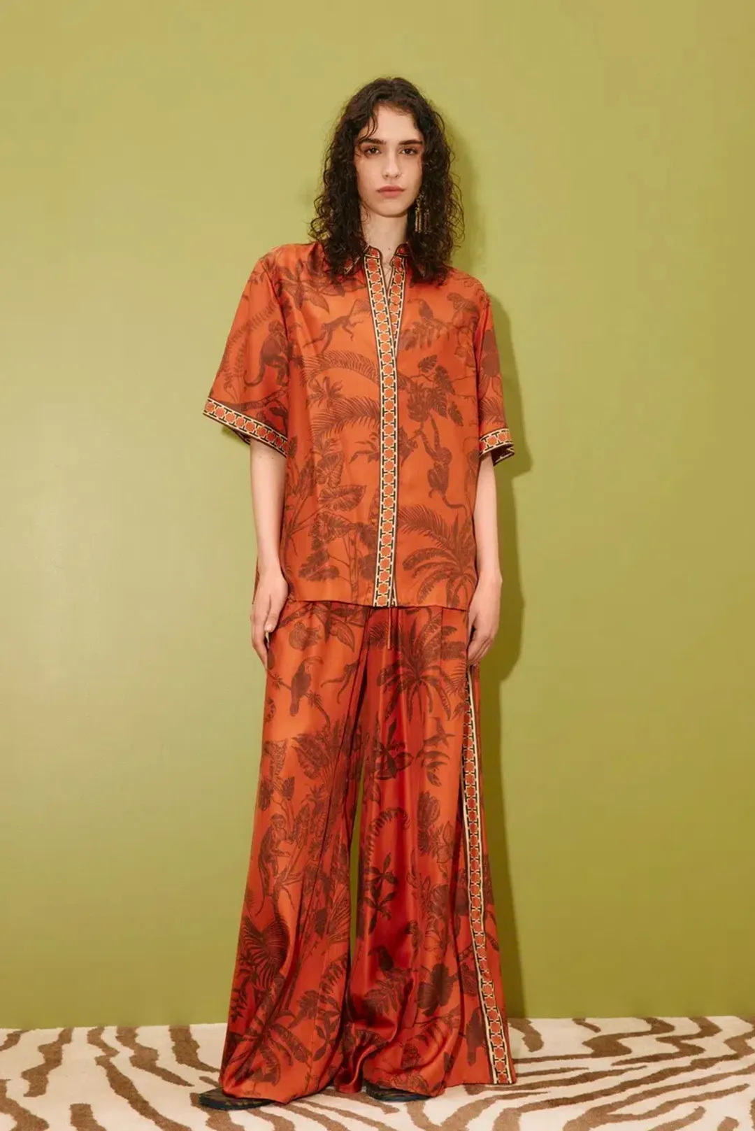 Alémais Monkey Dance Silk Set Size 12AU for rent on The Volte - main image