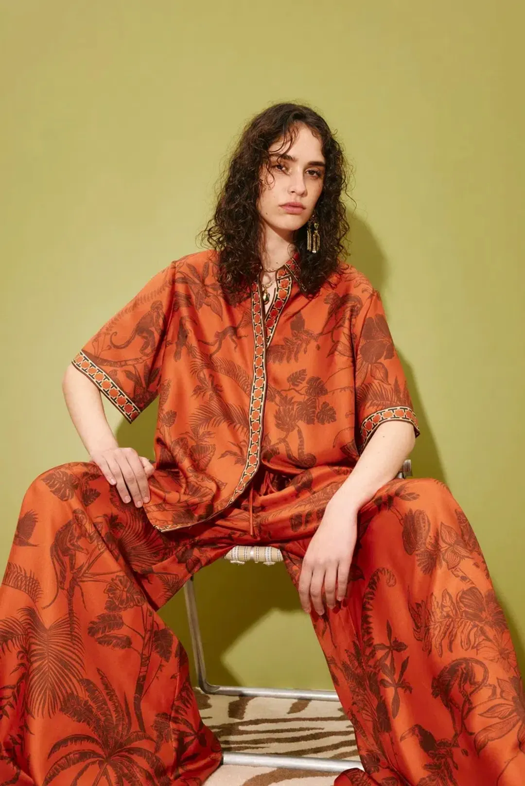 Alémais Monkey Dance Silk Set Size 16AU for rent on The Volte - main image