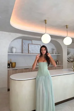 white fox magic Muse Maxi Dress size small in mint for rent on The Volte - image 1