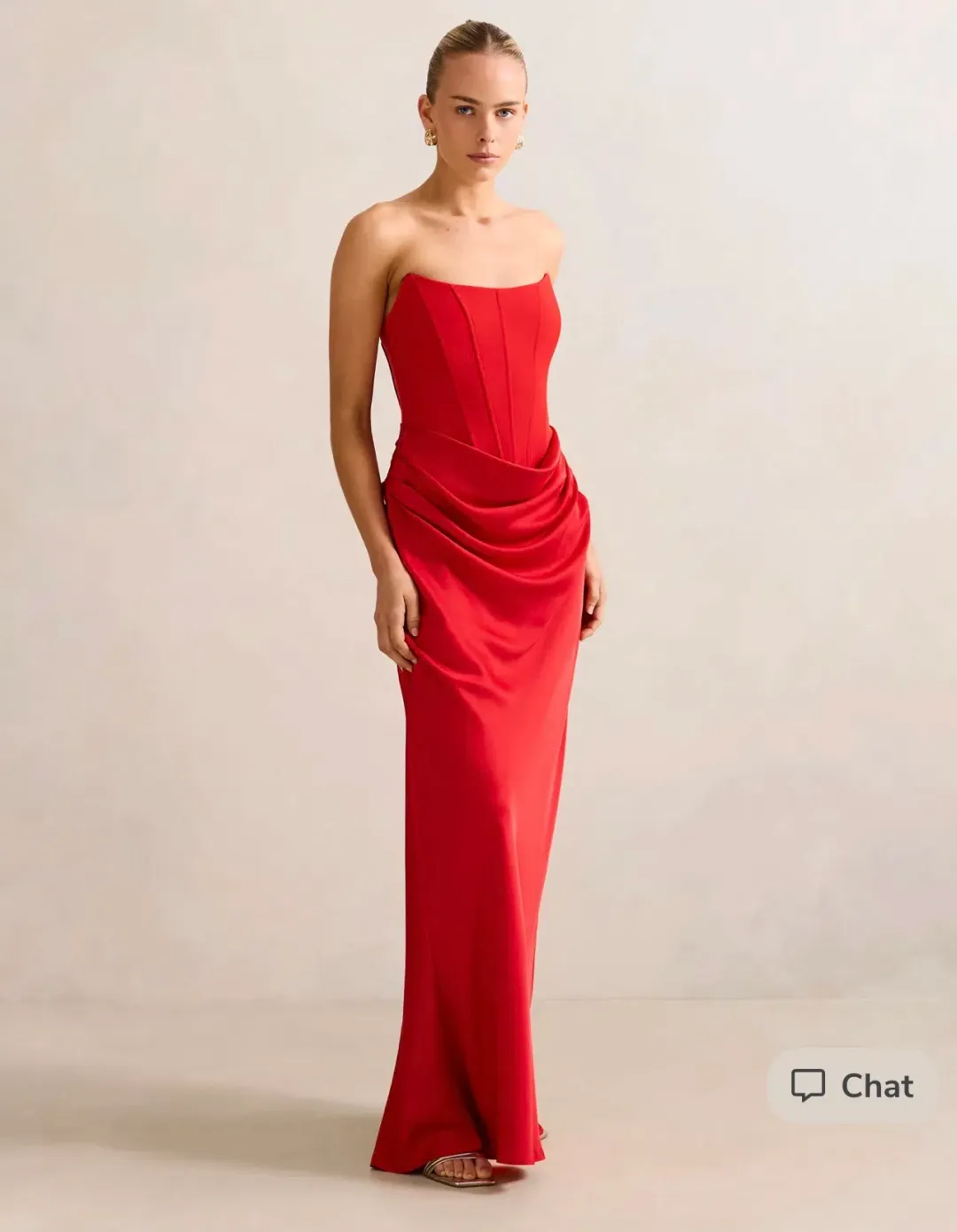 Forever New Isra Drape Maxi Dress for rent on The Volte - main image