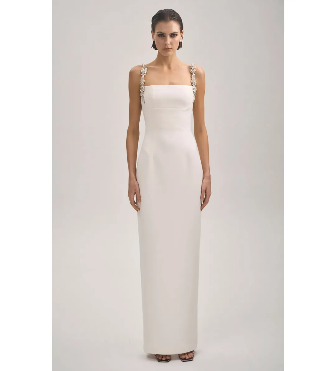 Rachel Gibert Franca Gown in White Size 0/AU6 for rent on The Volte - main image