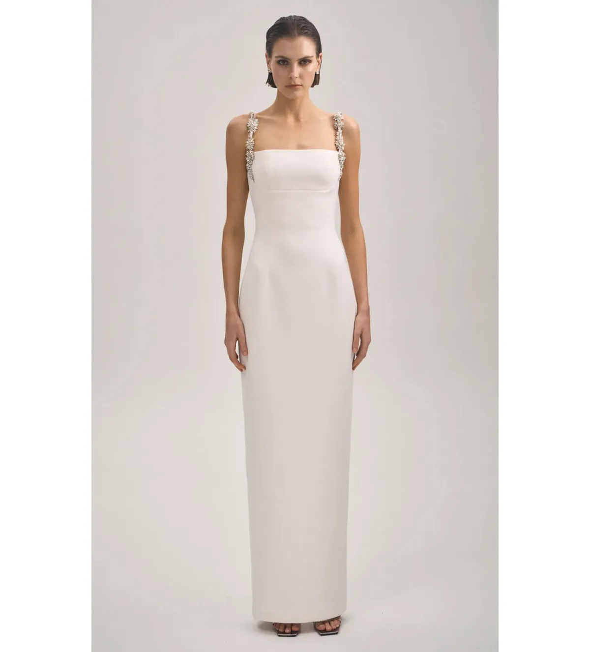 Rachel Gibert Franca Gown in White Size 0/AU6 for rent on The Volte - main image