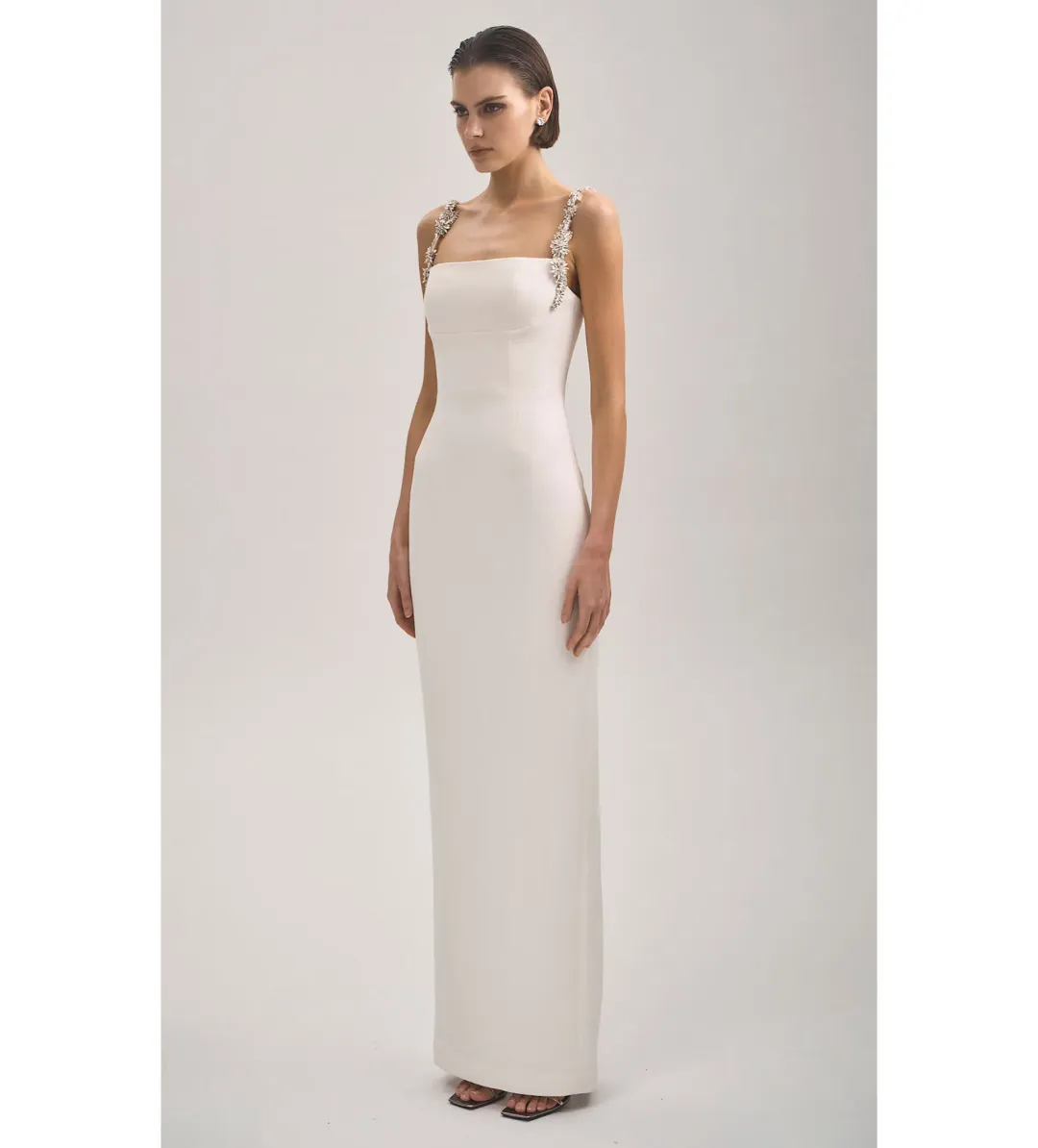 Rachel Gibert Franca Gown in White Size 2/AU6 for rent on The Volte - main image
