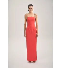 Rachel Gilbert Franca Gown in Coral Size 2/AU10 for rent on The Volte - image 1