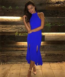 Sheike Highlight Midi Dress Blue Size 10 for rent on The Volte - image 3