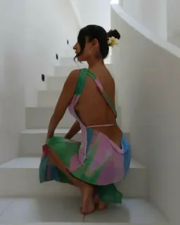 She is Olla - Luelle Midi Dress in Gaia for rent on The Volte - image 2