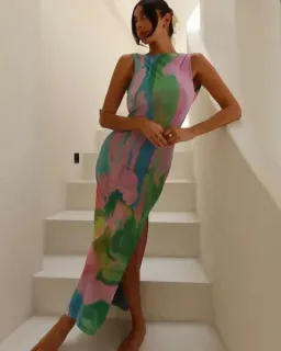 She is Olla - Luelle Midi Dress in Gaia for rent on The Volte - image 6