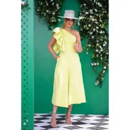 Aje Bonjour Asymmetric Midi Dress Lime Green  for rent on The Volte - image 2