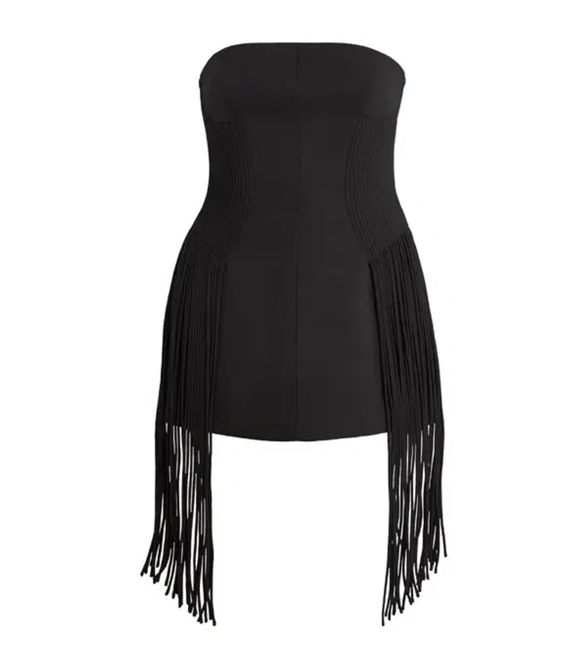 Camilla and Marc Fringe detail strapless top black size 6 for rent on The Volte - main image