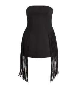 Camilla and Marc Fringe detail strapless top black size 6 for rent on The Volte - image 1