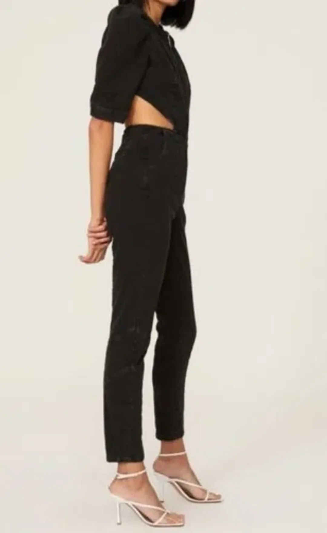 Retrofete Denim Jumpsuit for rent on The Volte - main image