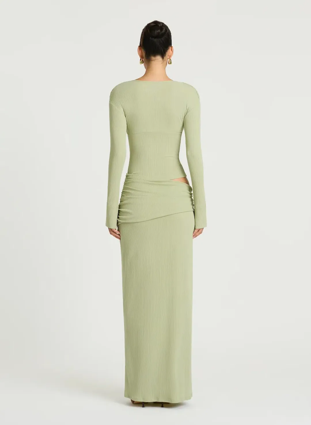 AGNES MAXI DRESS | PISTACHIO - SIZE 8 for rent on The Volte - main image