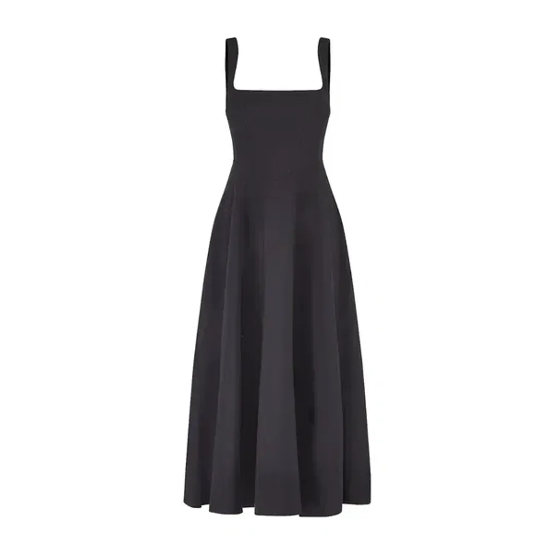 Odd Muse - Ultimate Muse High Waist Square Neck Midi Dress for rent on The Volte - main image