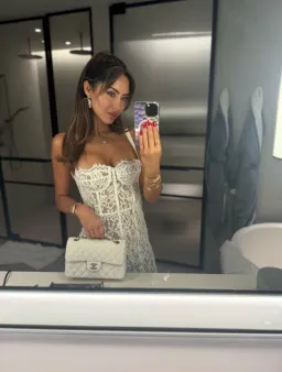 HELSA WHITE LACE COLUMN DRESS SIZE 8 for rent on The Volte - image 2