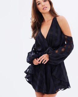 Shona Joy Perseus Open Shoulder Mini Dress Size 8 for rent on The Volte - image 3