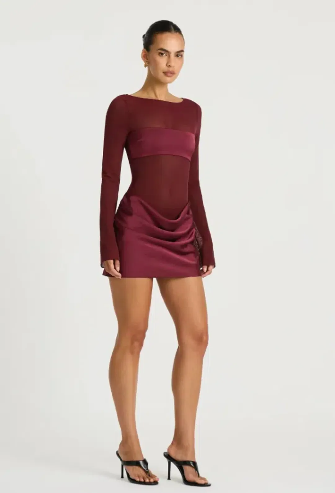 Benni Elvira Mini Dress Plum Size 8 for rent on The Volte - main image