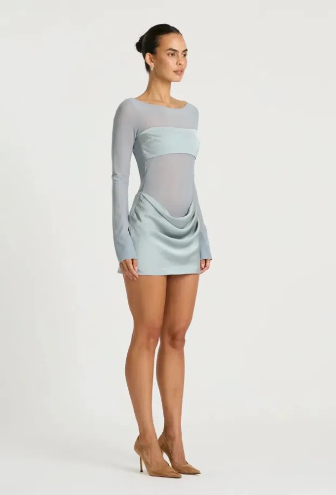 Benni Elvira Mini Dress Blue Size 8 for rent on The Volte - main image