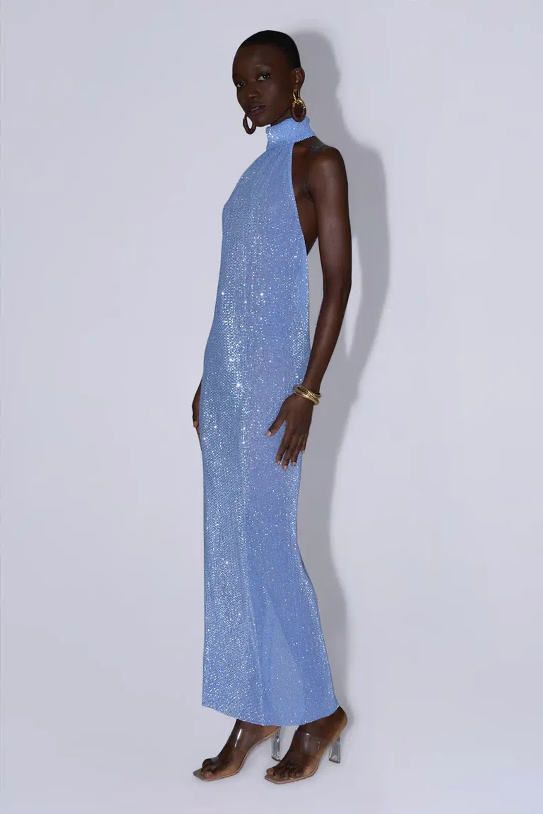 L'idee Casablanca Gown - Sapphire Sequin Size 8 for rent on The Volte - main image